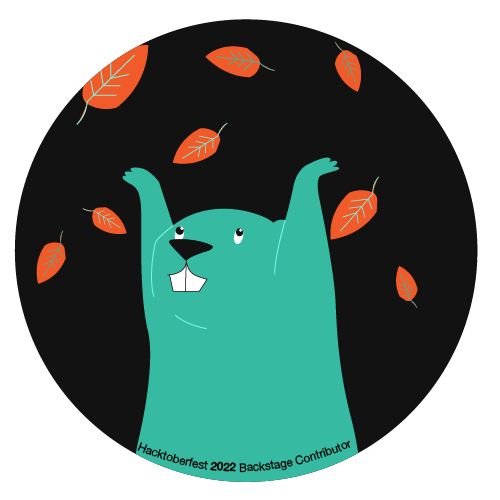 Hacktoberfest 2022 Contributor to #backstageio
