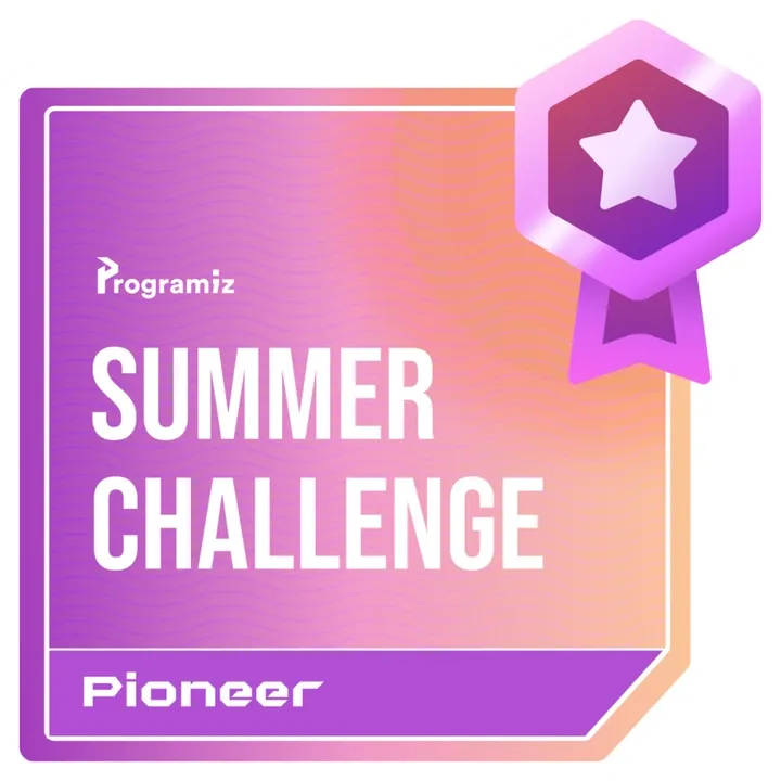 #ProgramizSummerChallenge - Pioneer