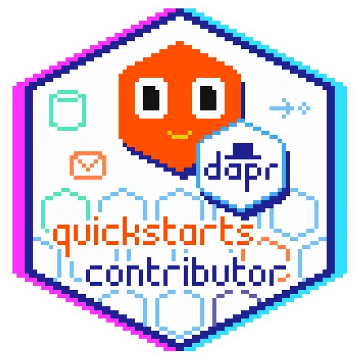 Dapr Quickstarts Contributor badge